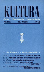 PARIS KULTURA – 1966 / 222 Cover Image