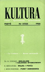 PARIS KULTURA – 1966 / 223 Cover Image