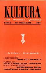 PARIS KULTURA – 1966 / 225+226