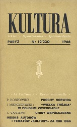 PARIS KULTURA – 1966 / 230 Cover Image