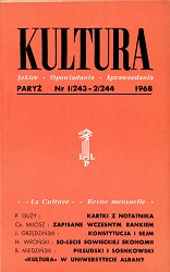 PARIS KULTURA – 1968 / 243+244 Cover Image