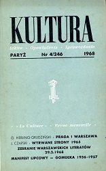 PARIS KULTURA – 1968 / 246 Cover Image
