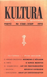 PARIS KULTURA – 1970 / 268+269 Cover Image