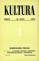 PARIS KULTURA – 1970 / 271 Cover Image