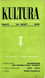 PARIS KULTURA - 1970 / 277 Cover Image