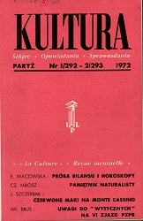 PARIS KULTURA – 1972 / 292+293 Cover Image