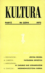 PARIS KULTURA – 1972 / 294 Cover Image