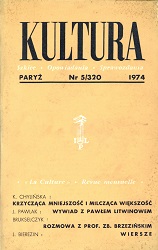 PARIS KULTURA – 1974 / 320 Cover Image