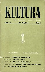 PARIS KULTURA – 1976 / 351 Cover Image