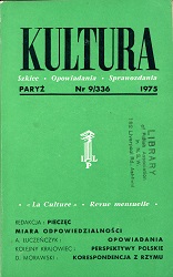 PARIS KULTURA – 1975 / 336 Cover Image