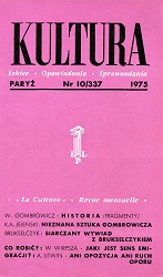 PARIS KULTURA – 1975 / 337 Cover Image