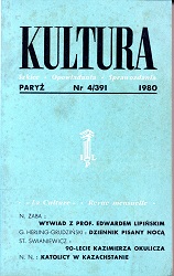 PARIS KULTURA – 1980 / 391 Cover Image