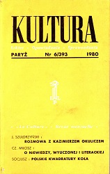 PARIS KULTURA – 1980 / 393 Cover Image