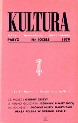 PARIS KULTURA – 1979 / 385 Cover Image