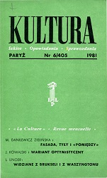 PARIS KULTURA – 1981 / 406+407 Cover Image