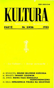 PARIS KULTURA – 1983 / 426 Cover Image