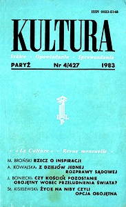 PARIS KULTURA – 1983 / 427 Cover Image