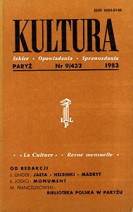 PARIS KULTURA – 1983 / 432 Cover Image