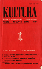 PARIS KULTURA – 1984 / 442+443 Cover Image