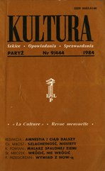 PARIS KULTURA – 1984 / 444 Cover Image