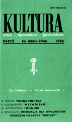 PARIS KULTURA - 1986 / 460+461 Cover Image