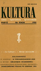 PARIS KULTURA – 1981 / 408 Cover Image