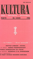 PARIS KULTURA – 1981 / 410 Cover Image