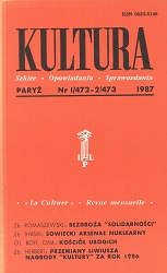 PARIS KULTURA – 1987 / 472+473