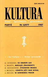 PARIS KULTURA – 1987 / 477 Cover Image