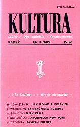 PARIS KULTURA – 1987 / 482 Cover Image