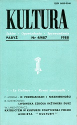 PARIS KULTURA – 1988 / 487 Cover Image