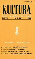 PARIS KULTURA – 1988 / 488 Cover Image