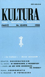 PARIS KULTURA – 1988 / 493 Cover Image