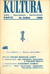 PARIS KULTURA – 1989 / 504 Cover Image