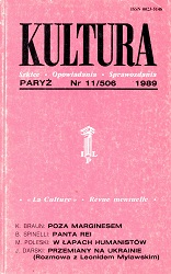 PARIS KULTURA – 1989 / 506 Cover Image