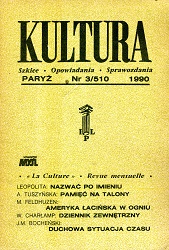 PARIS KULTURA – 1990 / 510 Cover Image