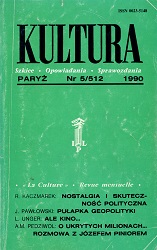 PARIS KULTURA – 1990 / 512 Cover Image