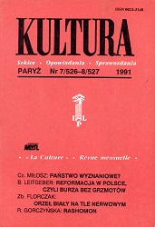 PARIS KULTURA – 1991 / 526+527 Cover Image