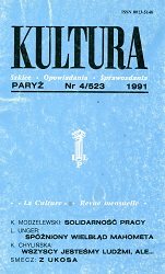 PARIS KULTURA – 1991 / 523 Cover Image