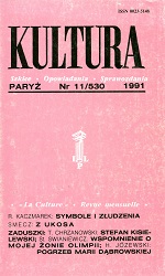 PARIS KULTURA – 1991 / 530 Cover Image