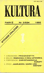 PARIS KULTURA – 1992 / 534 Cover Image