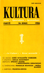 PARYSKA KULTURA – 1986 / 465