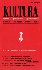 PARIS KULTURA – 1986 / 466+467 Cover Image