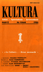 PARIS KULTURA – 1986 / 468 Cover Image