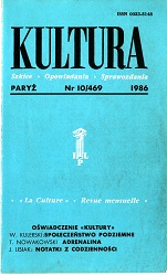 PARIS KULTURA - 1986 / 469 Cover Image