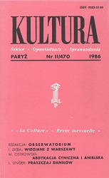 PARIS KULTURA – 1986 / 470 Cover Image