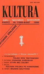 PARYSKA KULTURA – 1996 / 586+587