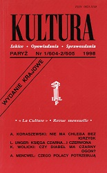PARIS KULTURA – 1998 / 604+605 Cover Image