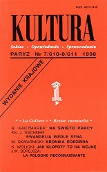 PARIS KULTURA – 1998 / 610+611 Cover Image