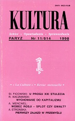 PARIS KULTURA – 1998 / 614 Cover Image